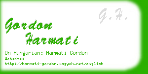 gordon harmati business card